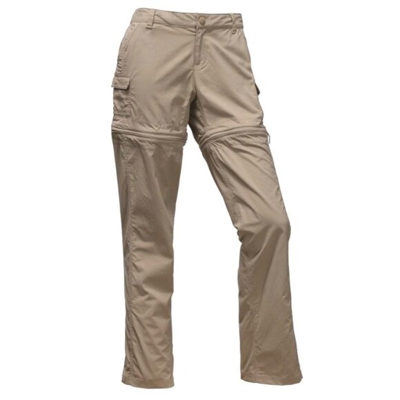The North Face Pants‎ Womens 6 Tan Paramount II Convertible Hike Camp Outdoors - Picture 1 of 16